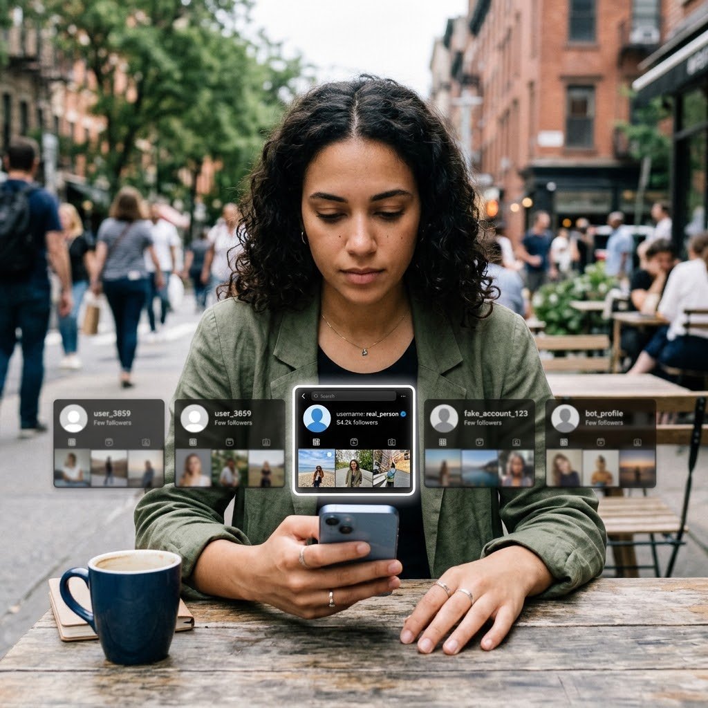 Finding Real Instagram Accounts in a World of Fakes