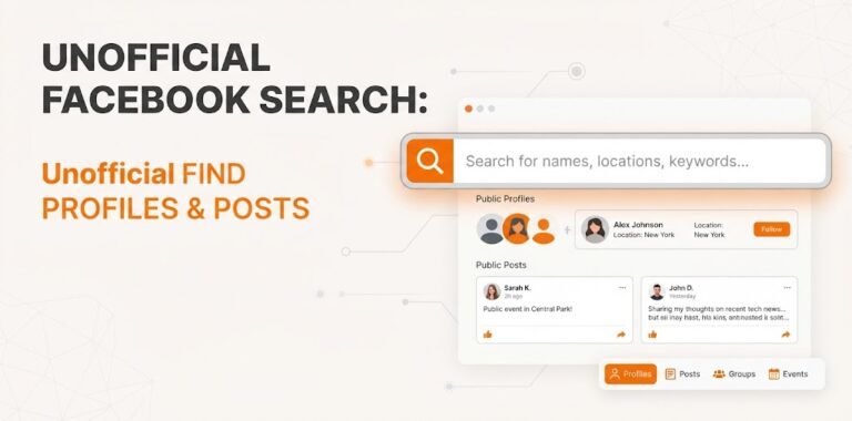 Unofficial Facebook Search