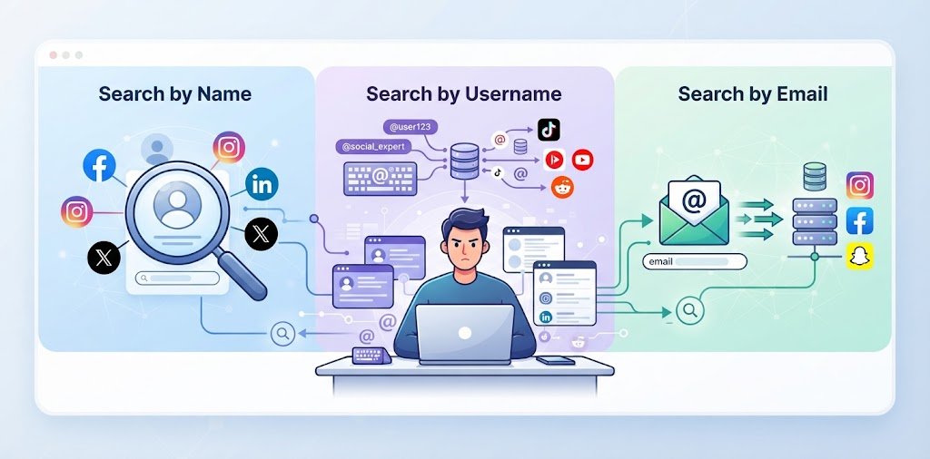 how to find social media profiles by name